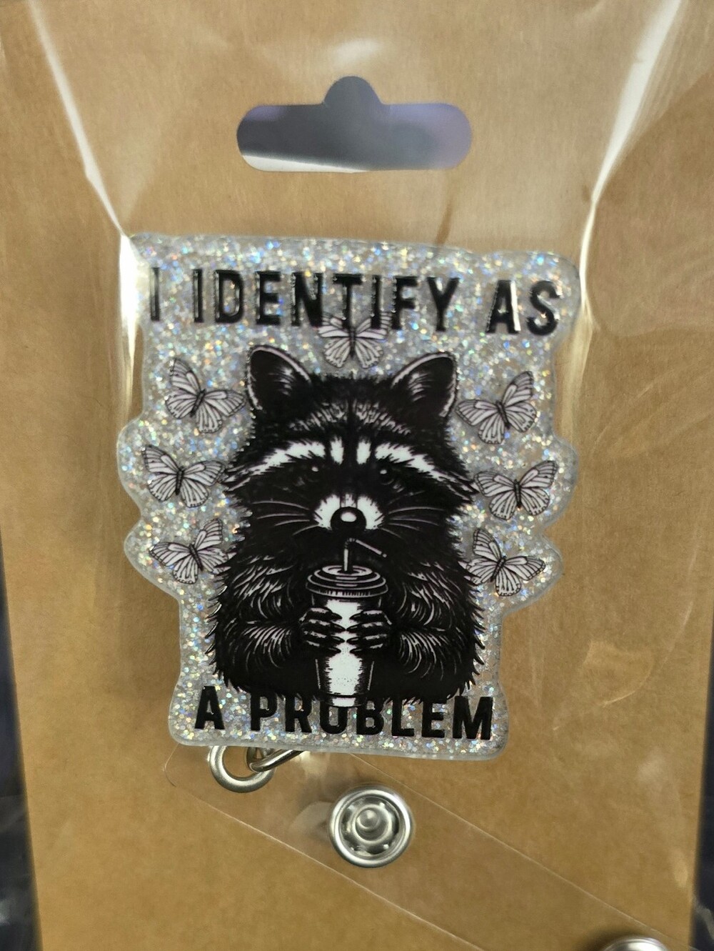 "Problem" Novelty Badge Reel - Retractable ID Holder